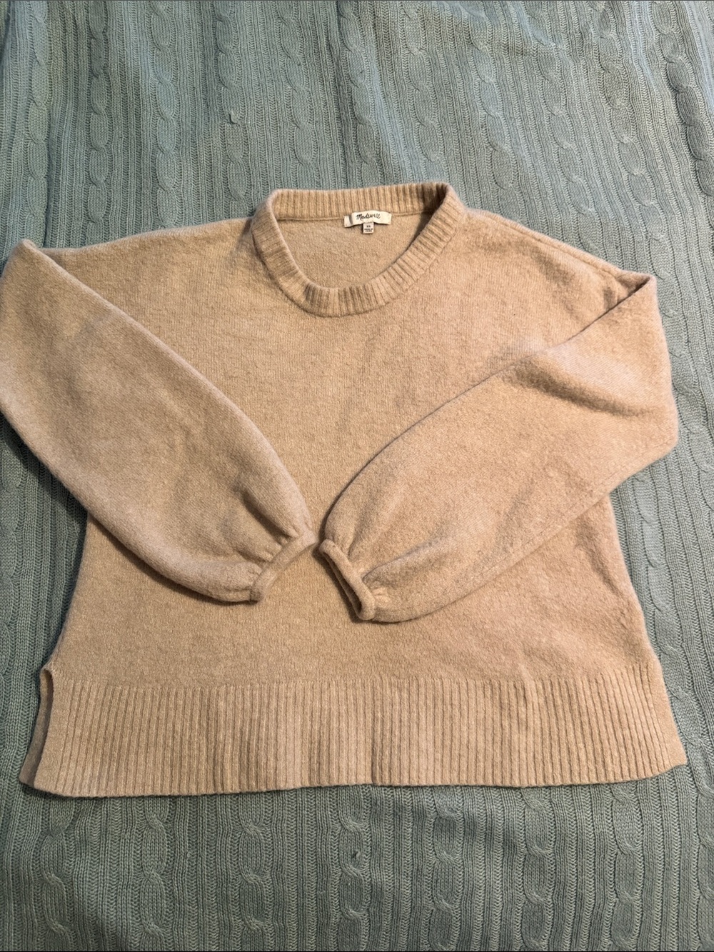 Madewell Crewneck Women's Sweater in Beige